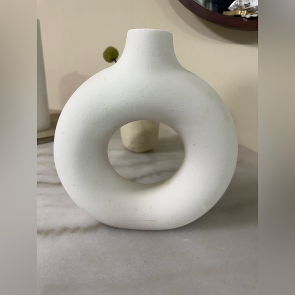 Other - Modern White Ceramic Vase